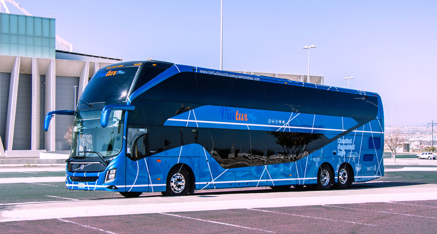 Renta de autobus volvo de dos pisos para viajes
