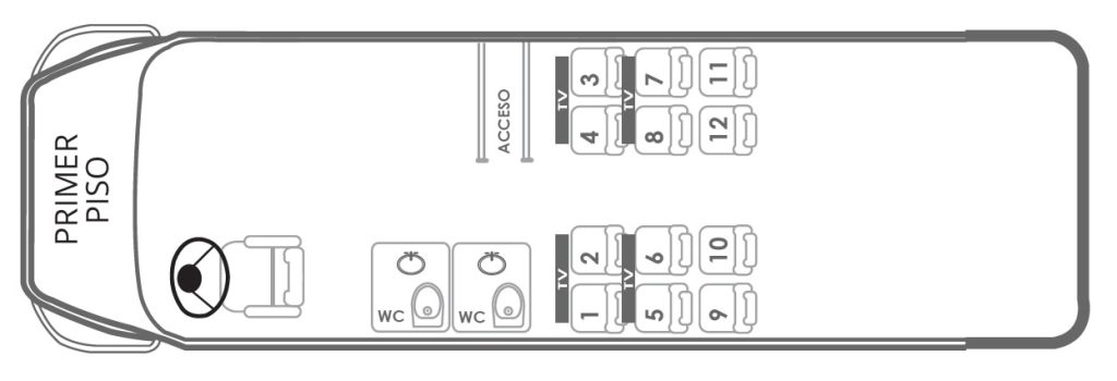 Primer piso de Volvo 62 lugares